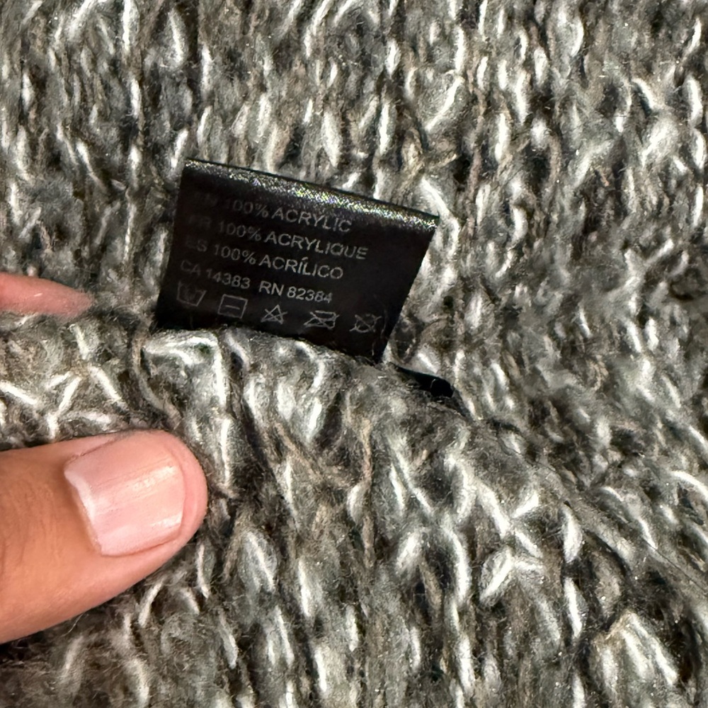 Gray Knit Infinity Scarf - Picture 2 of 2